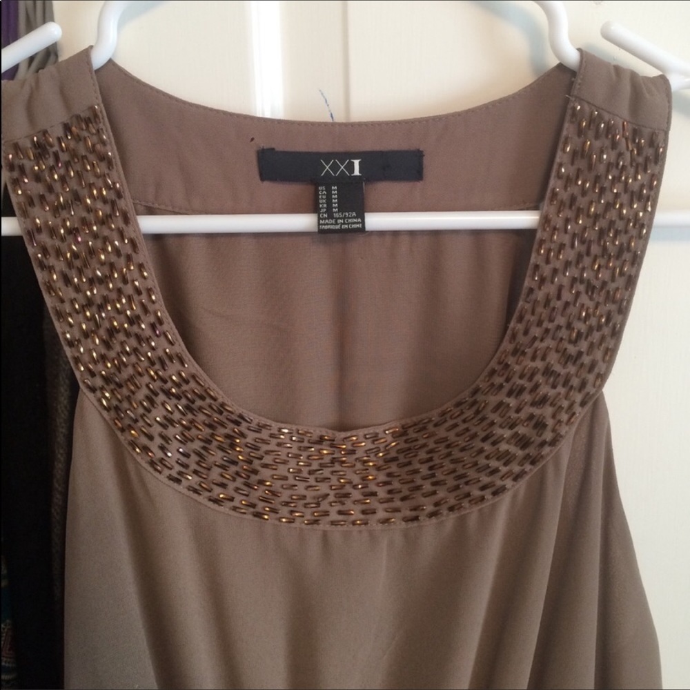 Forever 21 Cocoa & Bronze Dress